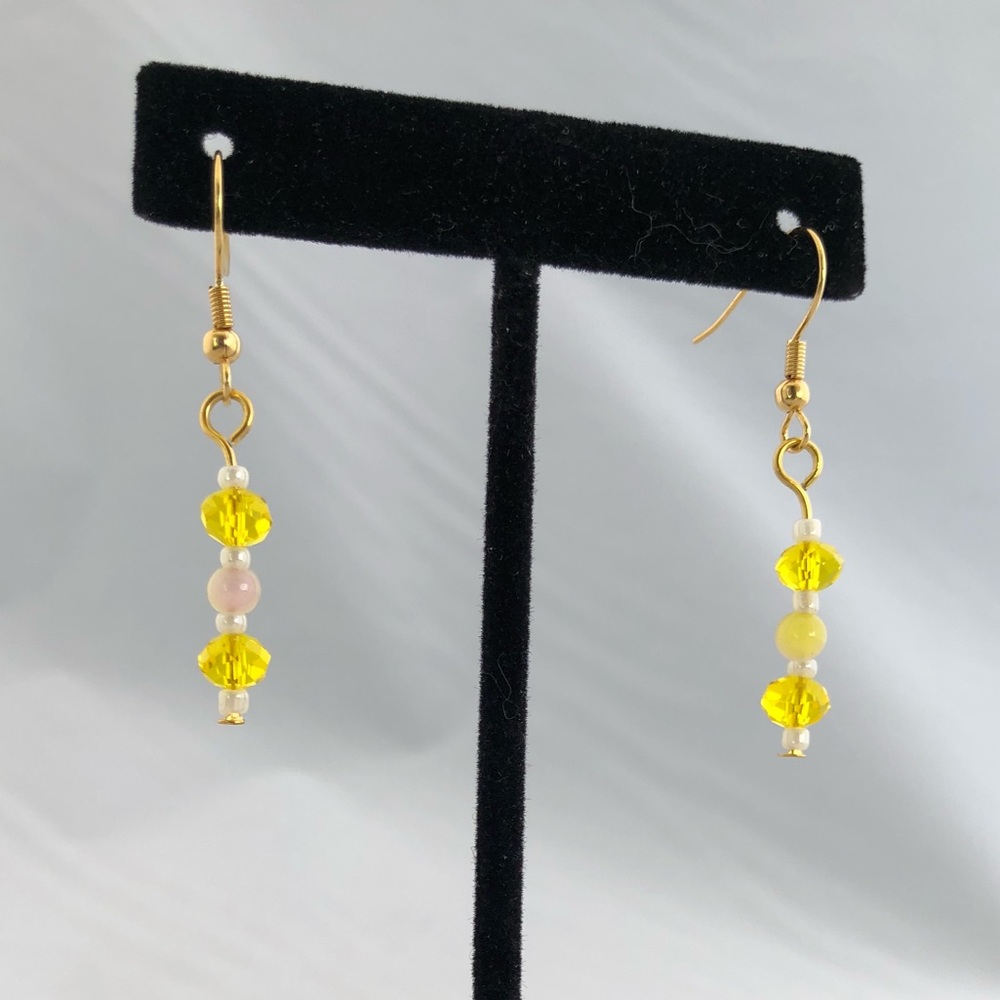 Handmade glass bead earrings
